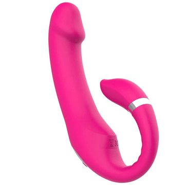10-Speed Heating Double Vibrator For Women / Silicone Clit and G-spot Vibrators / Female Sex Toys - EVE's SECRETS